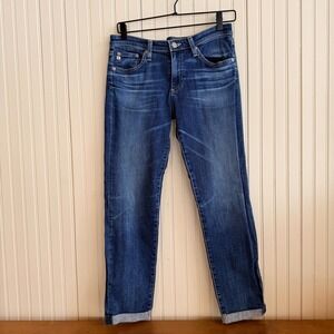 AG Adriano Goldschmied The Stilt Roll-Up Cigarette Jeans Size 29